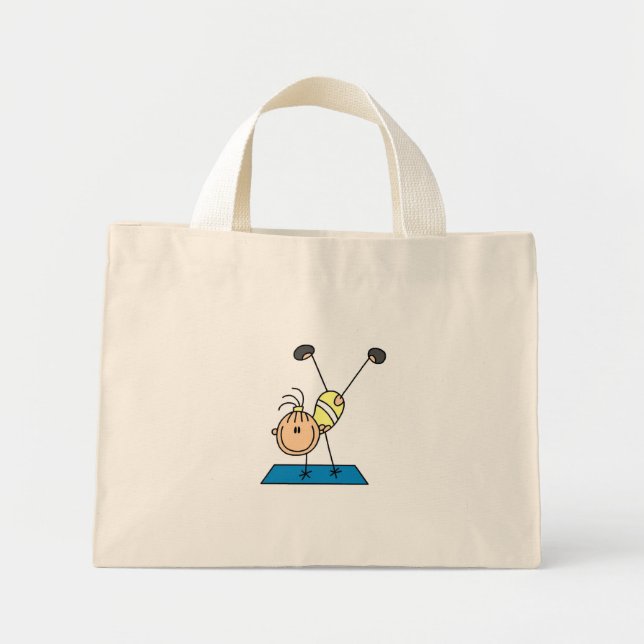 Stick Girl Gymnast Doing Flips Bags (Front)