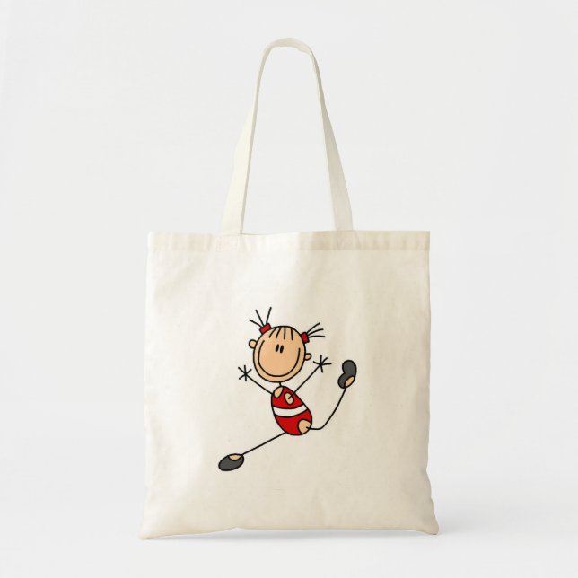 Stick Girl Gymnast Tshirts and Gifts Tote Bag (Front)