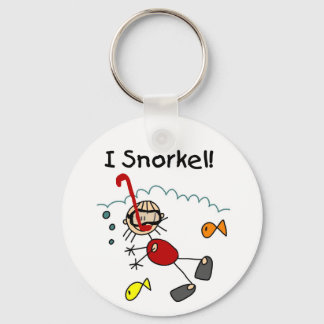 Stick Girl I Snorkel Keychain