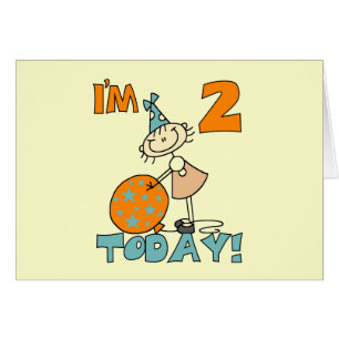 Stick Girl I'm 2 Today Tshirts and Gifts