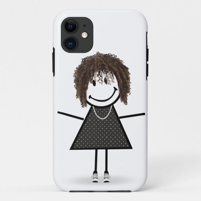 Stick Girl In Sneakers Case-Mate iPhone Case (Back)