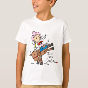 Stick Girl Ride Em Cowgirl Tshirts and Gifts