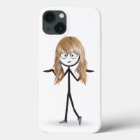 Stick Girl With Blonde Hair