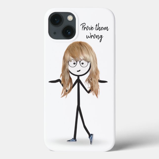 Stick Girl With Blonde Hair  Case-Mate iPhone Case (Back)