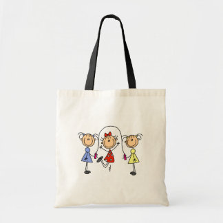 Stick Girls Jumping Rope Tote Bag