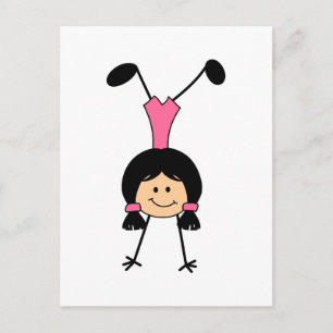 STICK GYMNAST POSTCARD