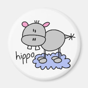 Stick Hippo Magnet