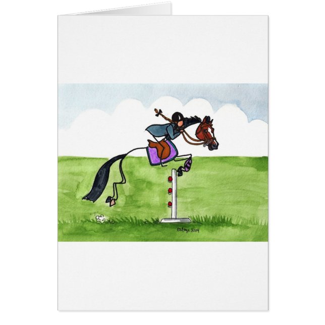 STICK HORSE Pony Showjumping (Front)
