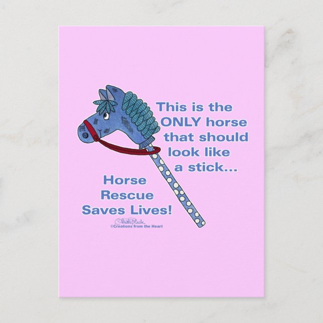 Stick Horse Postcard (Front)