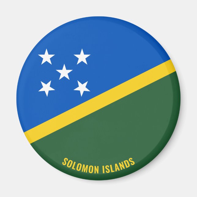 "Stick It" Charming Solomon Islands Patriotic Magnet (Front)