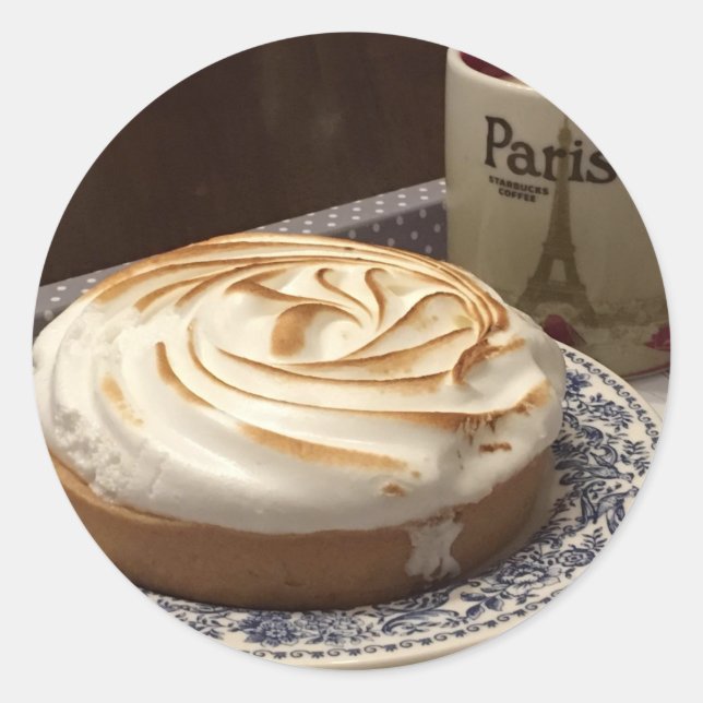 STICK IT - TARTELETTE AU CITRON CLASSIC ROUND STICKER (Front)