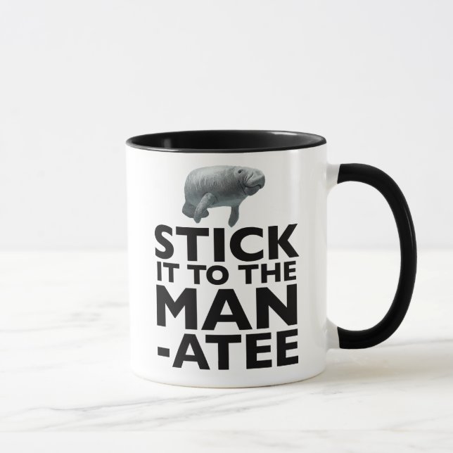 STICK IT TO THE MANATEE mug (Right)