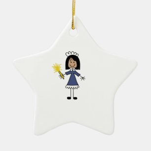 STICK MAID CERAMIC ORNAMENT
