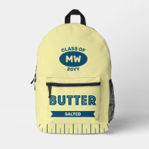 Stick-of-Butter Retro Custom Monogram Backpack 