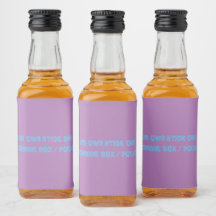 STICK ON BOTTLE LABELS/DRINK BOX/POUCH LABEL