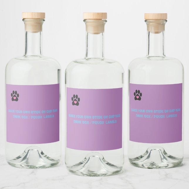 STICK ON CHIP BAG LABELS/DRINK BOX/POUCH LABEL (Bottles)