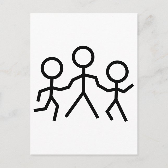 Stick People Postcard (Front)