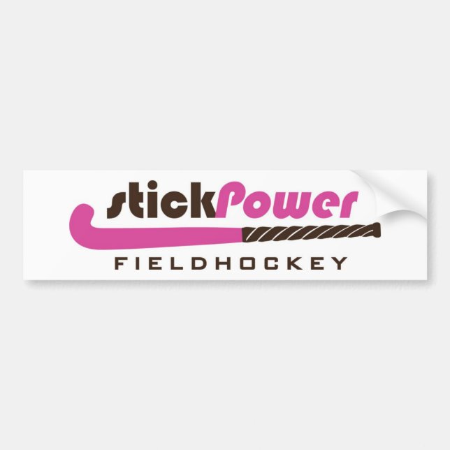 Stick Power Field Hockey - (Bumper Sticker) Bumper Sticker (Front)