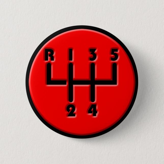 STICK SHIFT 2 INCH ROUND BUTTON (Front)