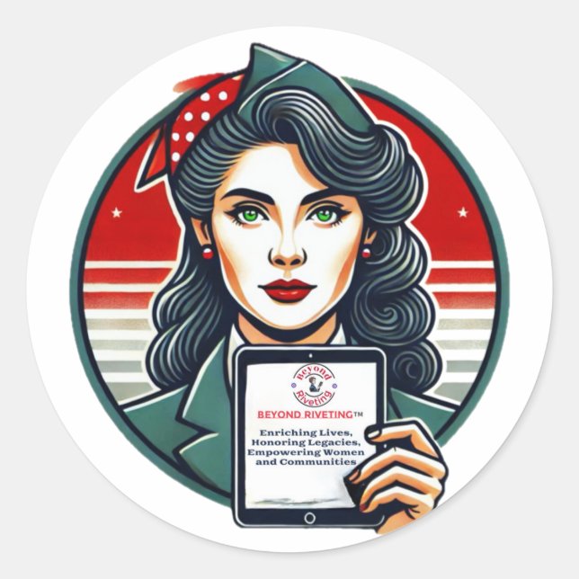 Stick with Purpose: Beyond Riveting Sticker! Classic Round Sticker (Front)