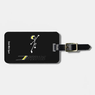 Stick With Sport Stickman Long Jumper Black/Yellow Luggage Tag