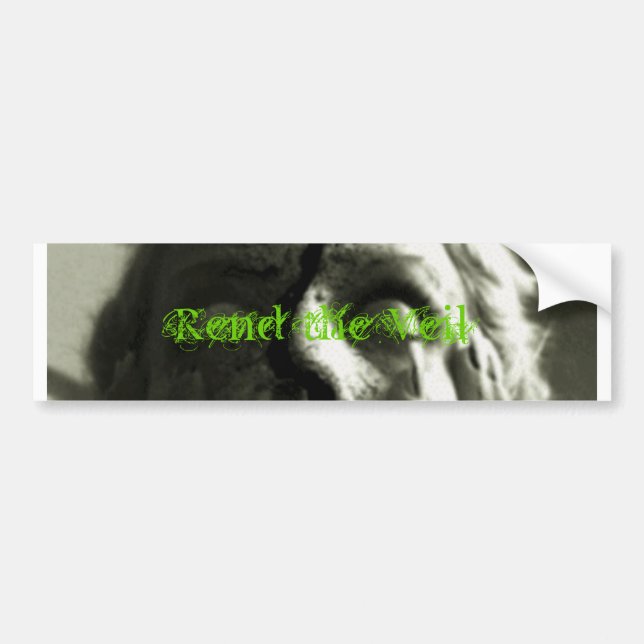 Sticker3 Grn], Rend the Veil Bumper Sticker (Front)