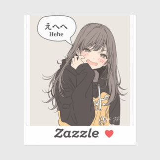 STICKER えへへステッカー｜寿司娘シール