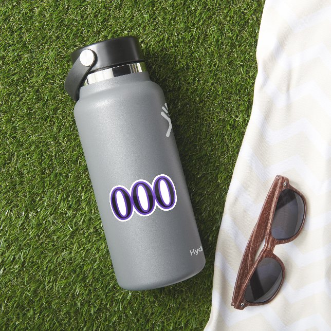 Sticker 000 Angel Number New Cycles (HydroFlask Insitu)