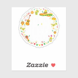 Sticker 05.Cinco De Mayo Laisser La Fiesta Commencer Marga