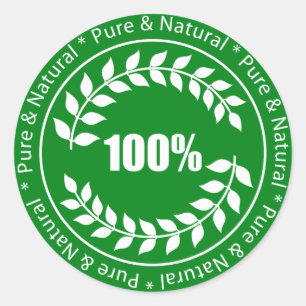 Sticker 100% Pur & Naturel