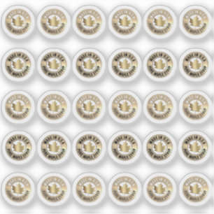 Sticker 100% Sirop d'érable Mini-bâton en érable sucre rou