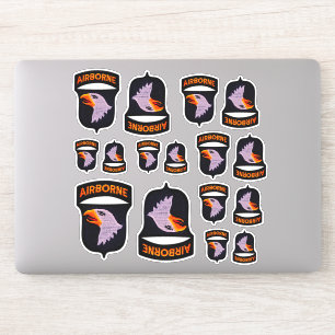 Sticker 101e division aéroportée hurlant Eagles Contour 