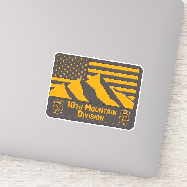 Sticker 10e division de montagne (Détail)