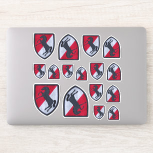 Sticker 11e régiment de cavalerie blindée Contour de For