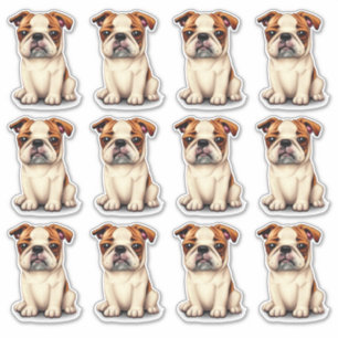 Sticker 12 Chiens de taureau