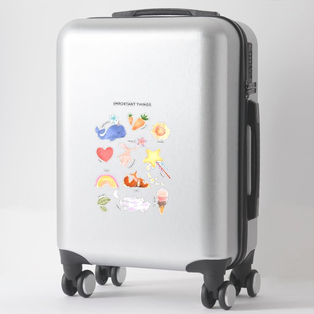 Sticker 12 choses les plus importantes dans la leçon de vi (Sur valise)