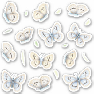 Sticker 12 Papillons Font Votre Propre Décal De Scène De N