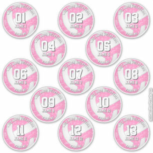 Sticker 13 joueurs de volley-ball boho floral paisleys ros