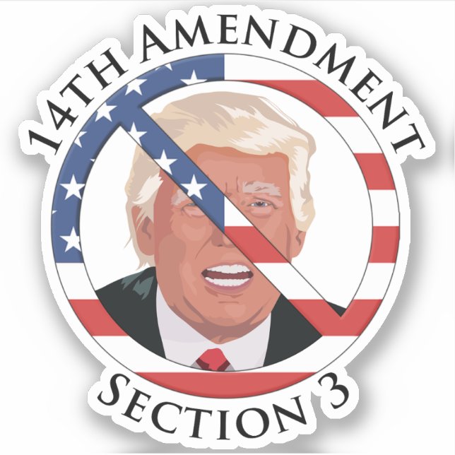Sticker 14e amendement anti-Trump (Devant)