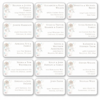 Sticker 15 Mariage individuel Nom du client Adresse Sticke