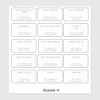 15 Nom du client Mariage individuel simple Adresse