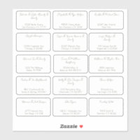15 Nom du client Mariage individuel simple Adresse