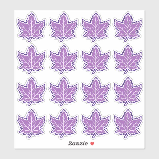 Sticker 16 Anniversaire canadien de la feuille d'érable 15 (Feuille)