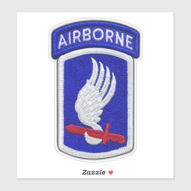 Sticker 173e Brigade aéroportée ABN Soldats Sky Contour (Feuille)