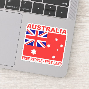 Sticker 1901 Australian land flag personnes libres 3:2 rat