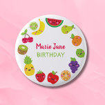Sticker 1 Inch Round Button<br><div class="desc">sweet kawaii fruit party collection</div>