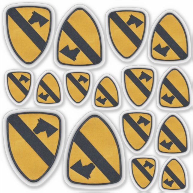 Sticker 1re division de cavalerie Fort Hood Air Cav Contou (Devant)