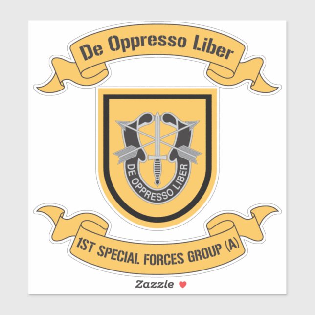 Sticker 1st Special Forces Group (Airborne) 1st SFG (Feuille)