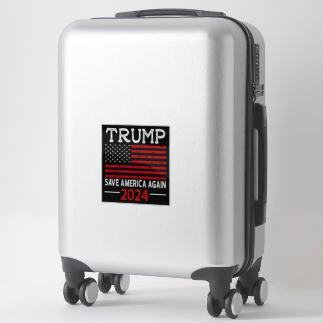 Sticker 2024 Trump sauve à nouveau l'Amérique (Sur valise)