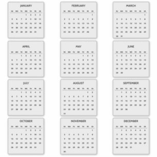 Sticker 2025 Effacer le calendrier mensuel Planificateur t